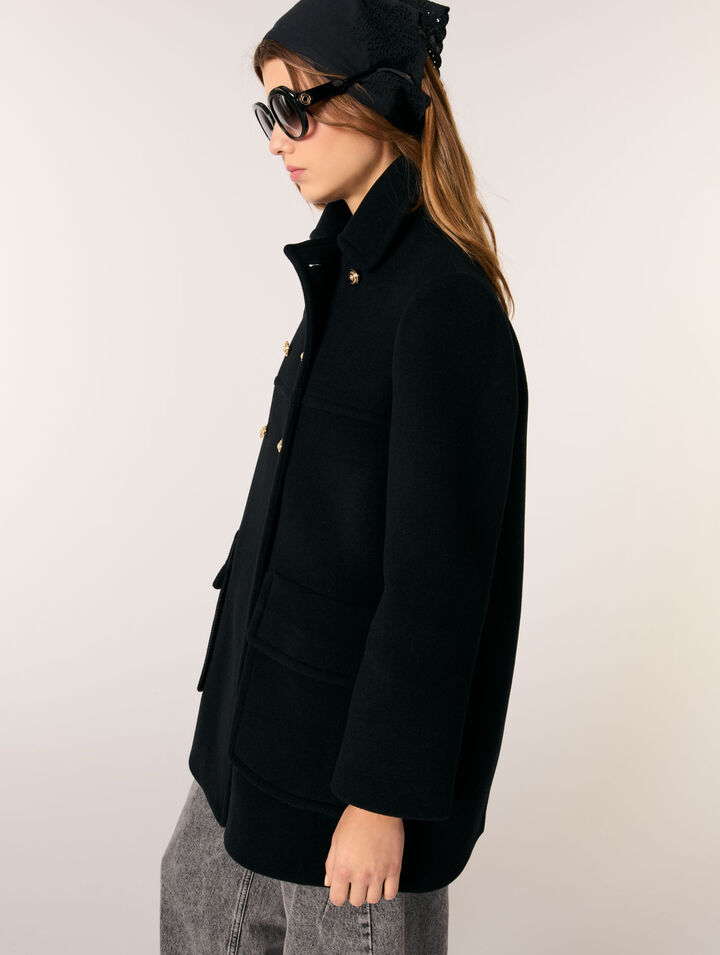 Manteau en laine mélangée
