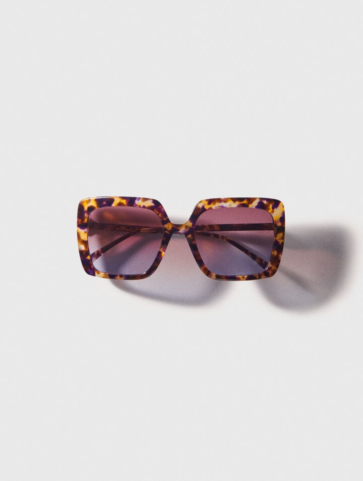 Lunettes rectangle en acétate