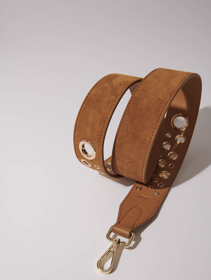 Bandoulière en suède à studs