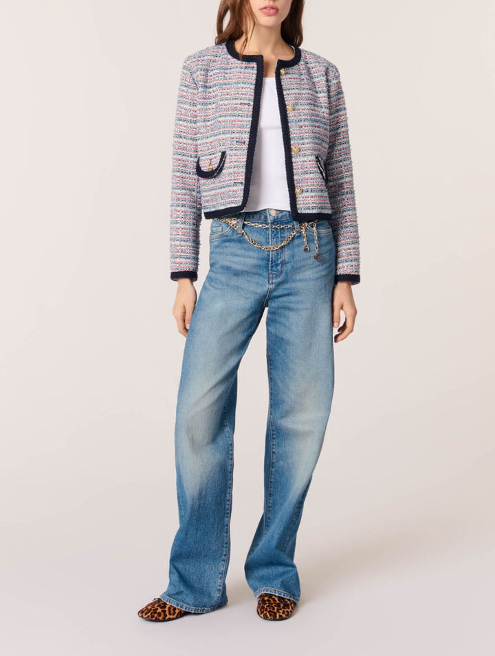 Veste courte en tweed