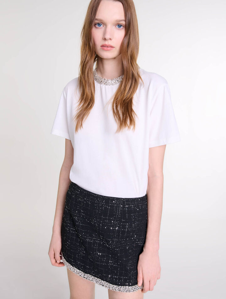 Jupe short à sequins