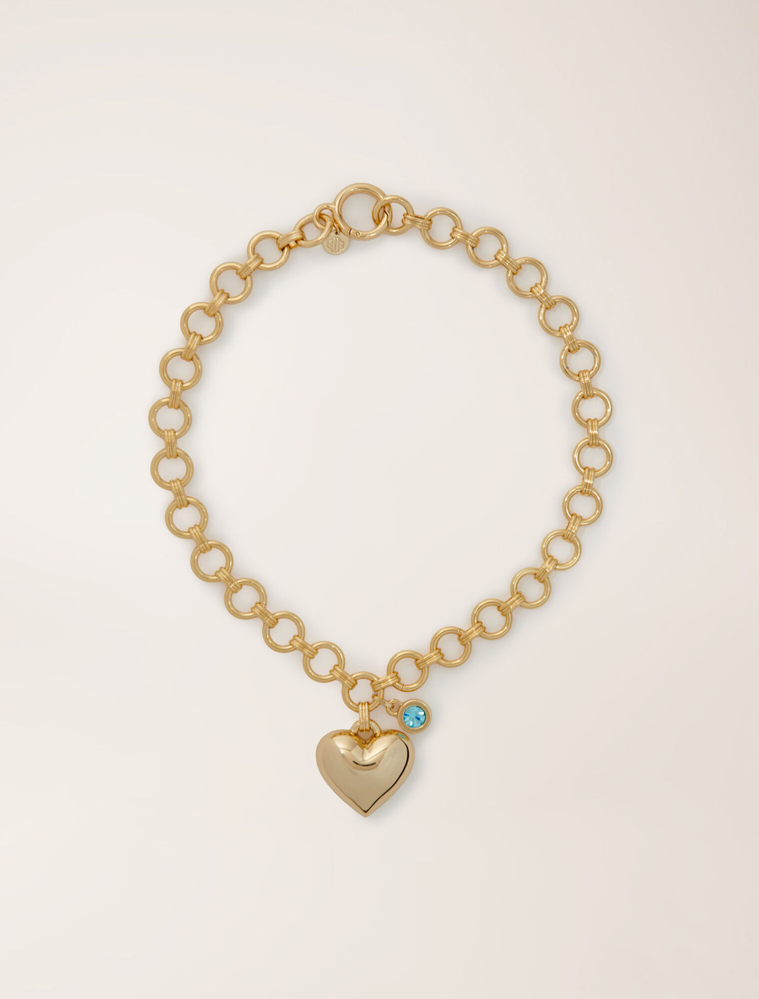 Collier cœur doré