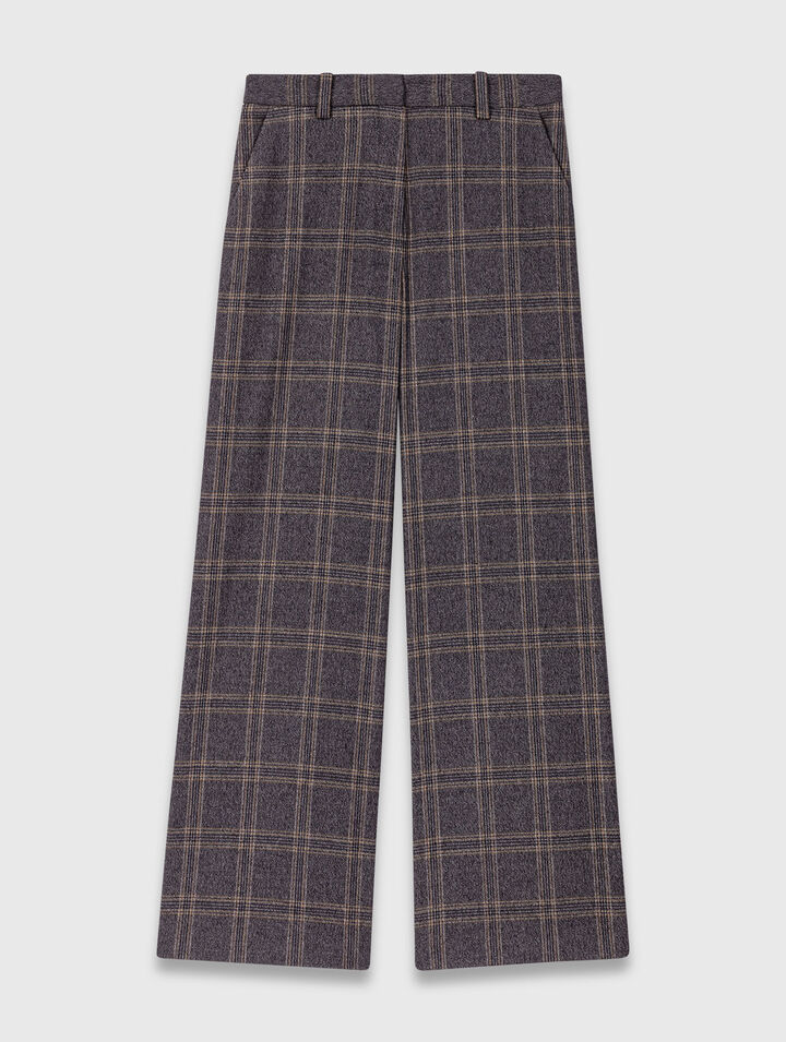 Pantalon de tailleur à carreaux