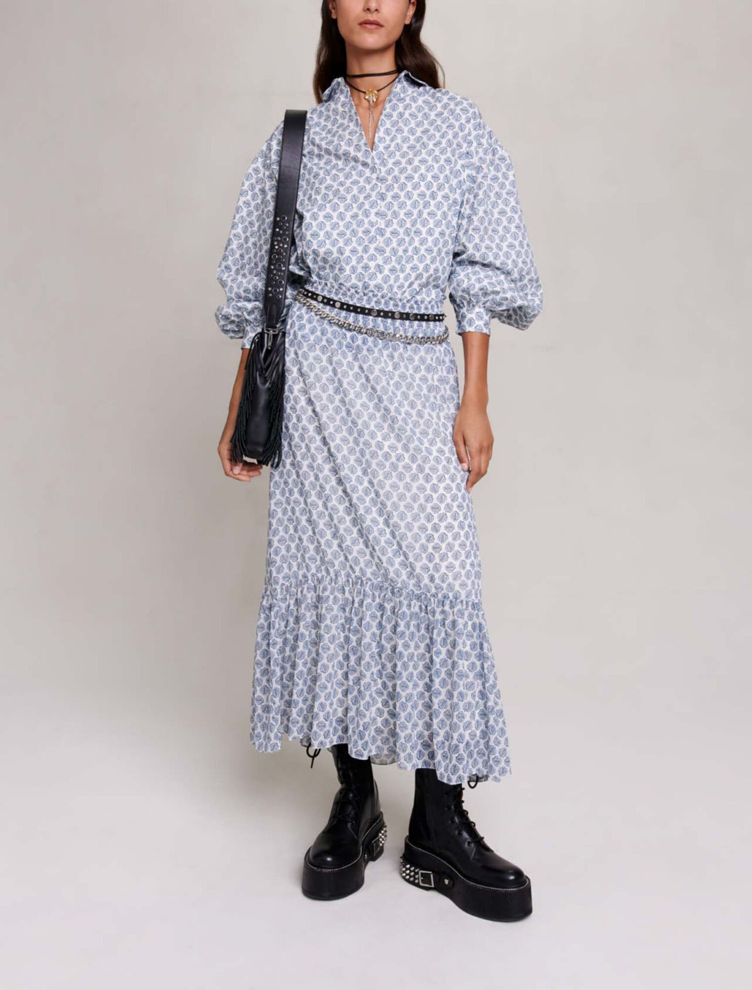 Jupe longue asymétrique