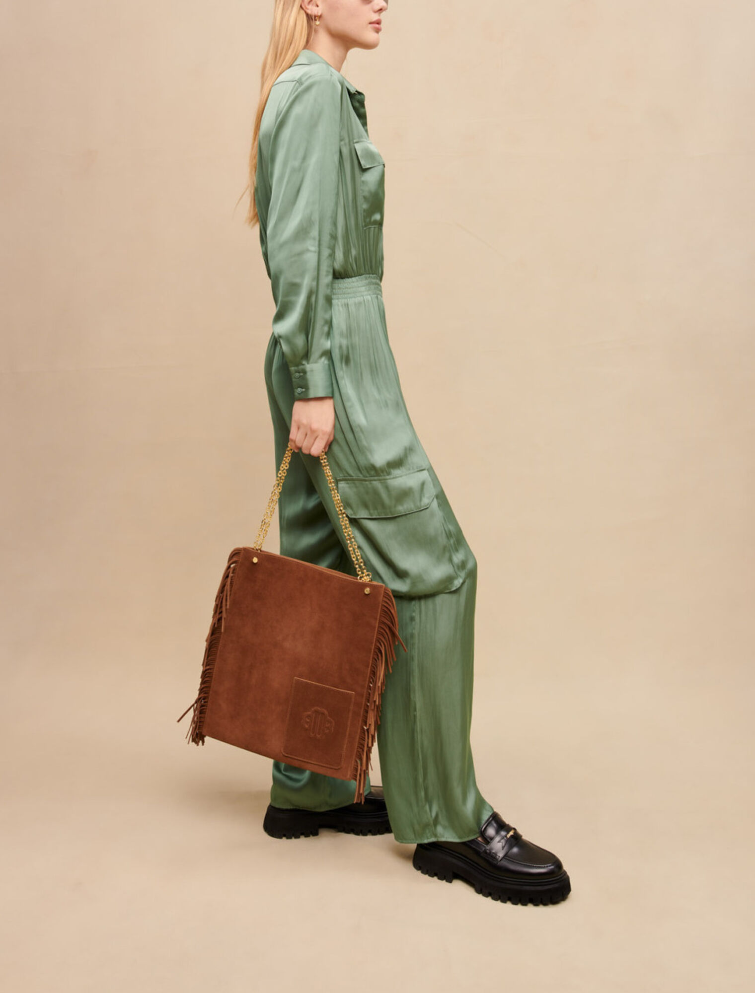 Combinaison pantalon satinée