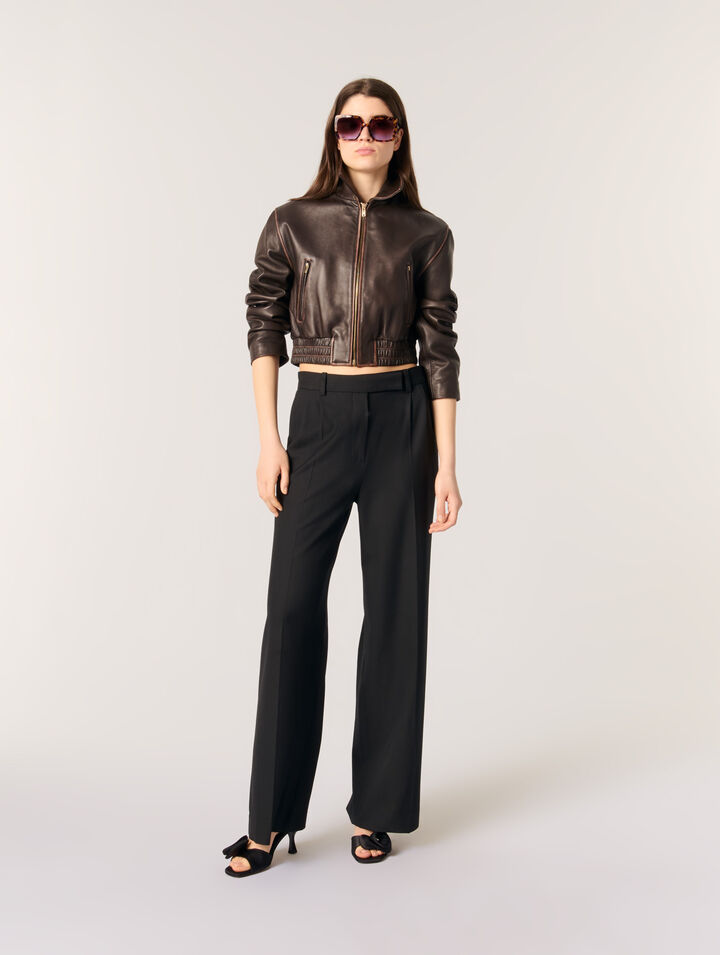 Pantalon large de costume