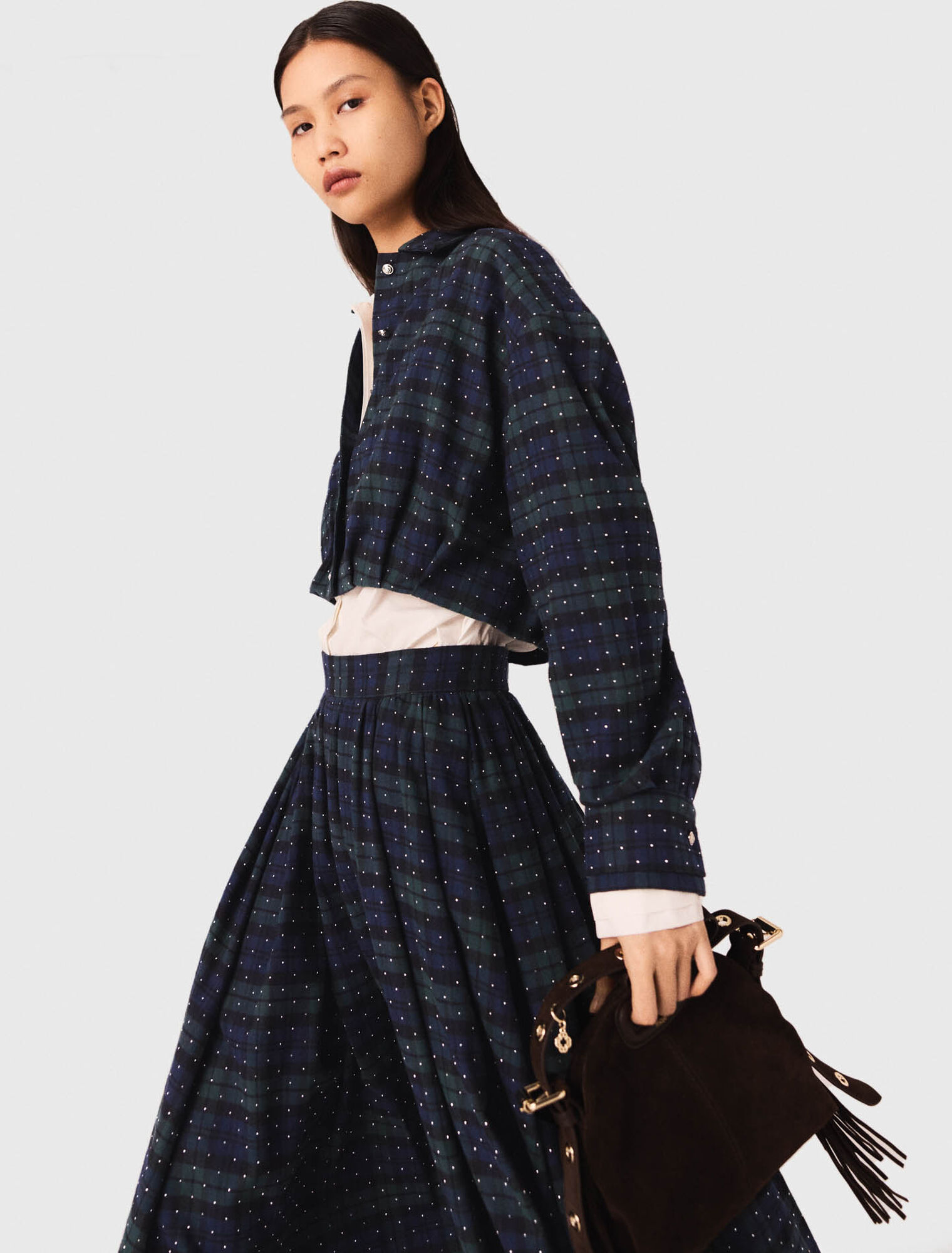 Sac Miss M mini en cuir suède