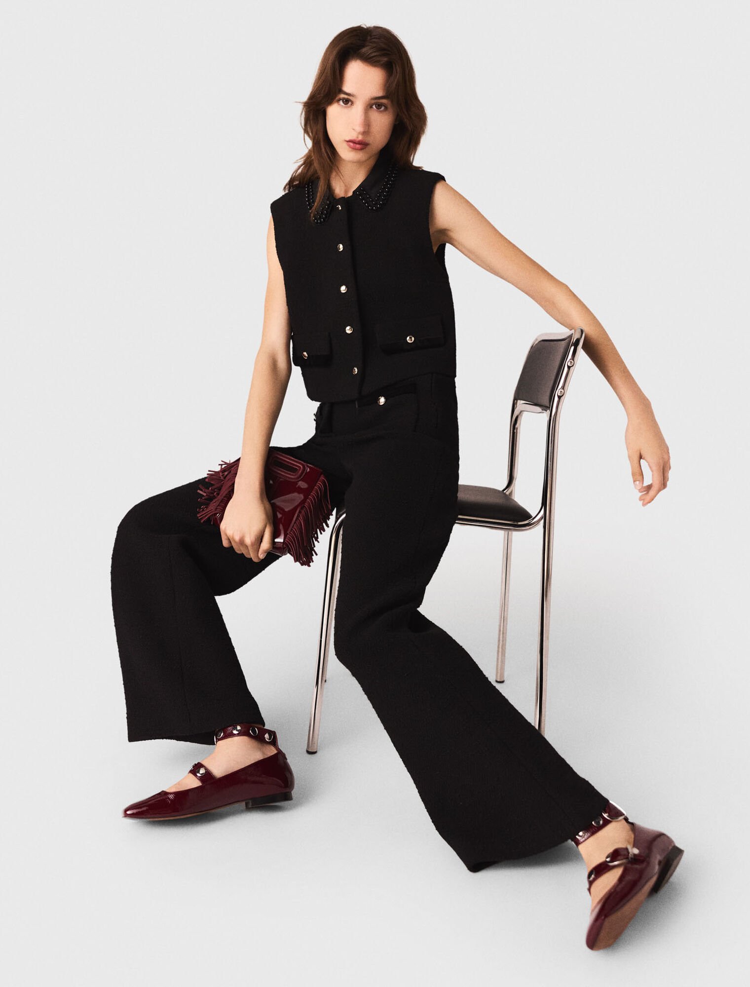 Pantalon en tweed 