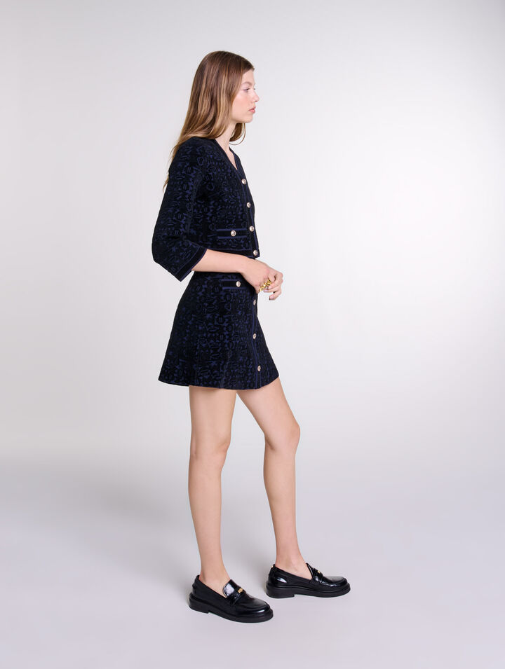 Robe 2-en-1 en maille velours