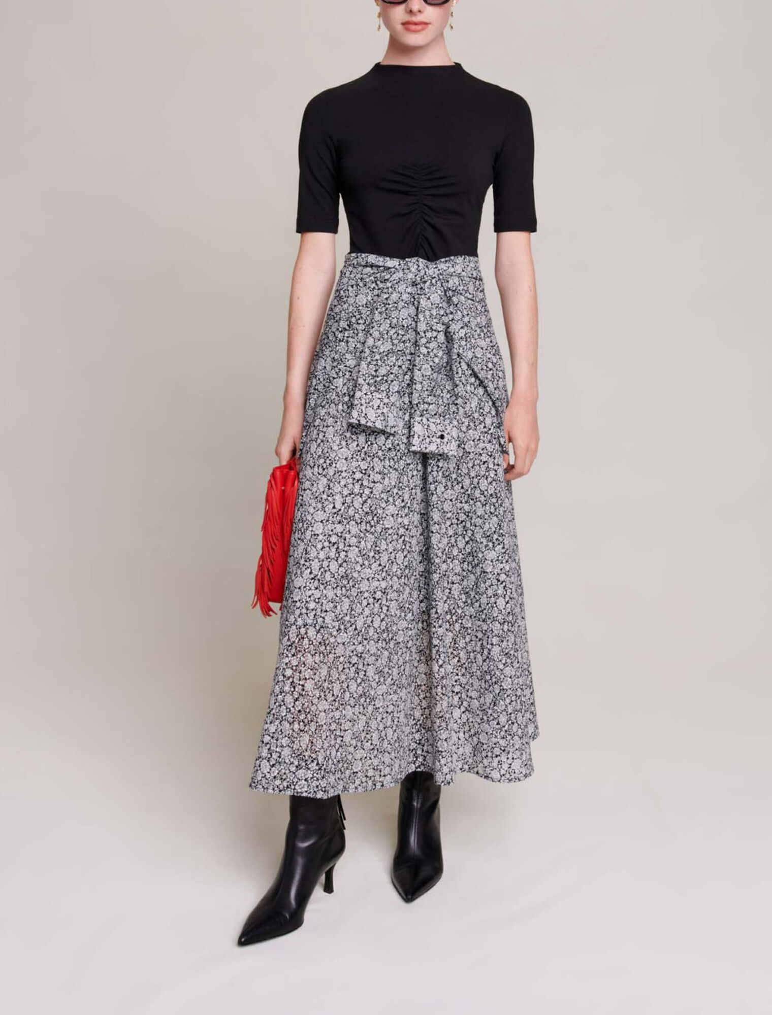 Robe longue fleurie