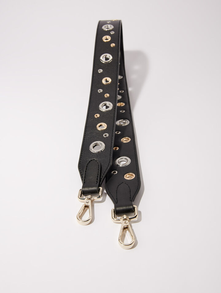 Bandoulière en cuir et œillets