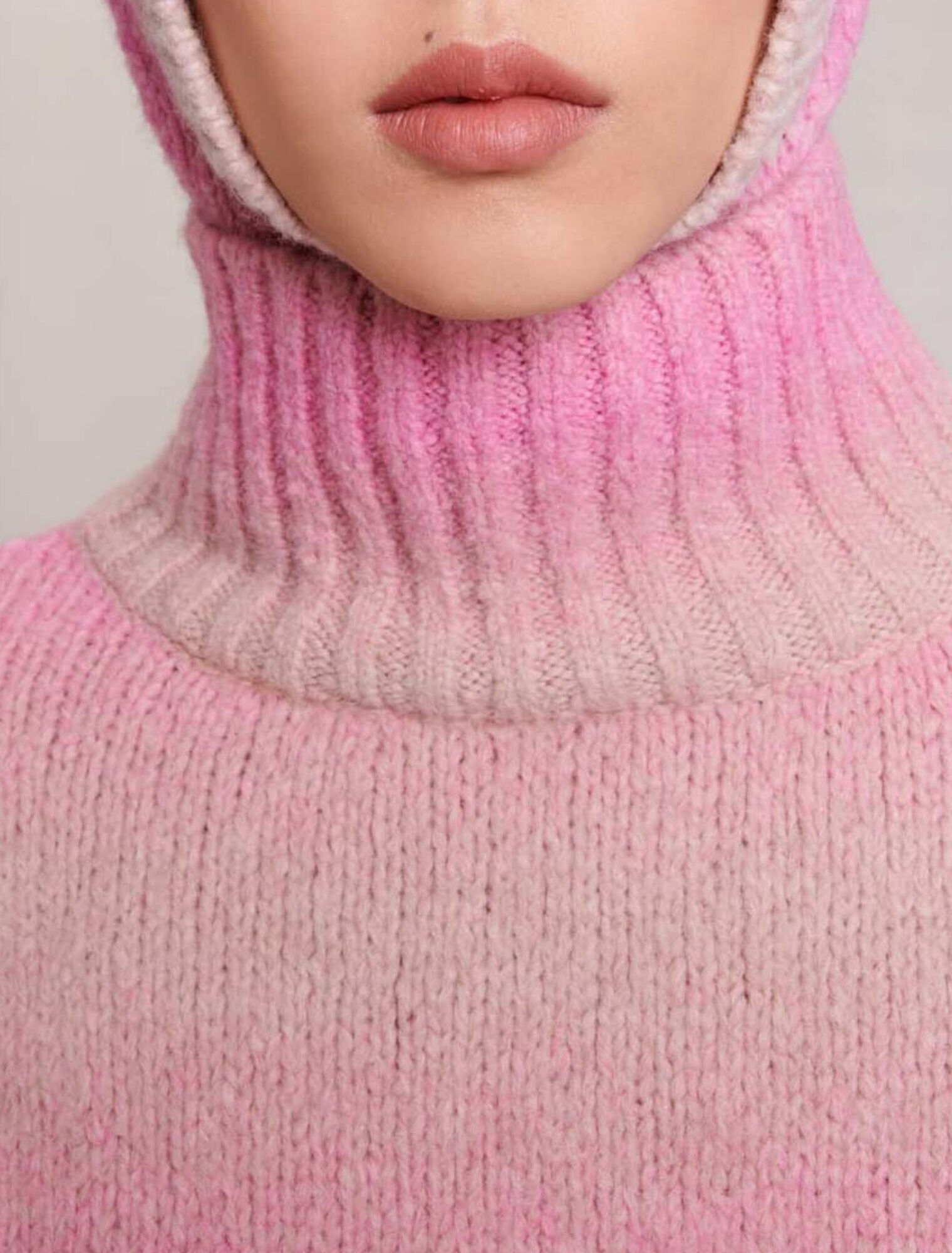 Pull en maille dégradée