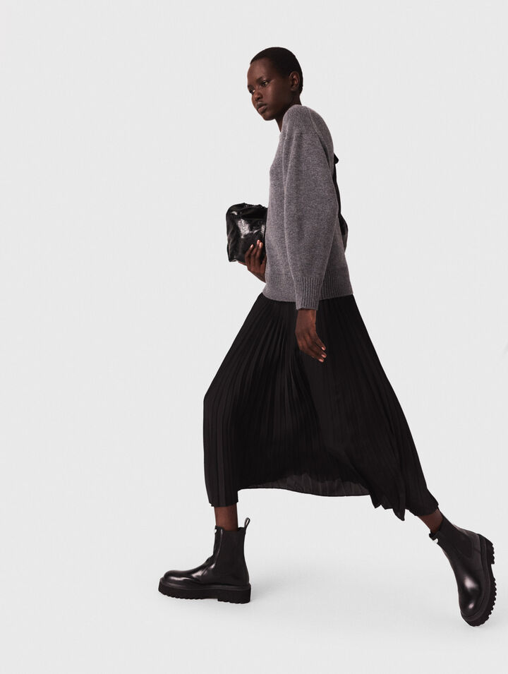 Robe longue bimatiere