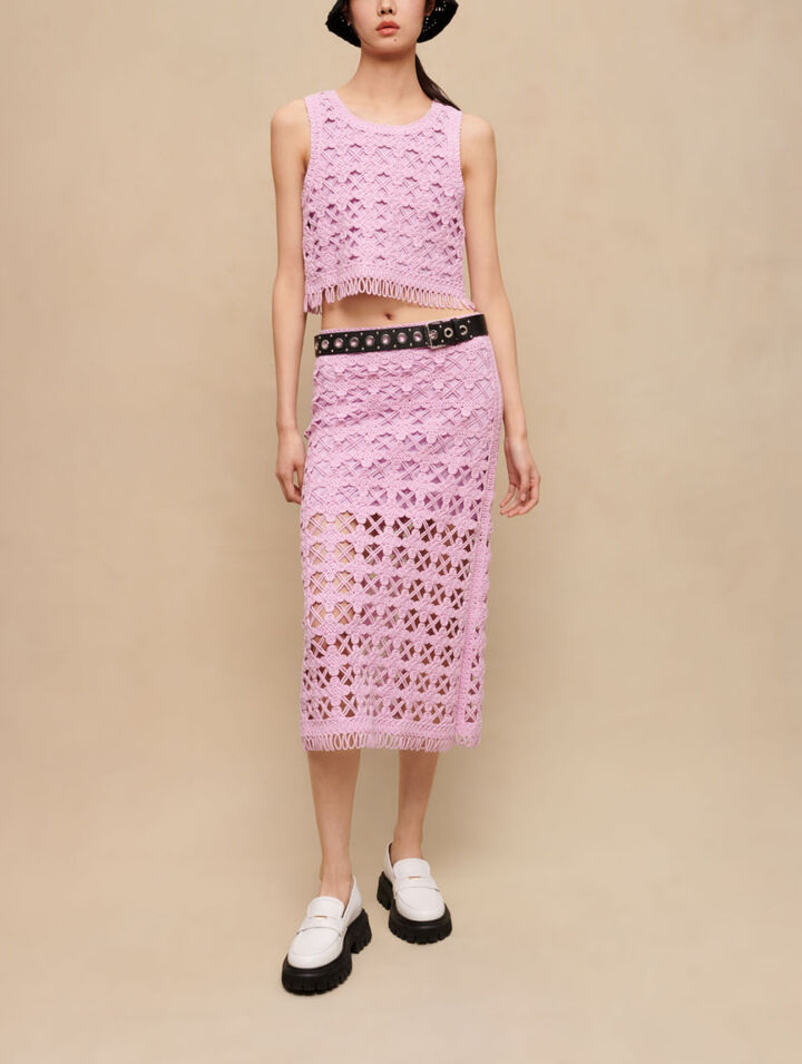 Top court en crochet