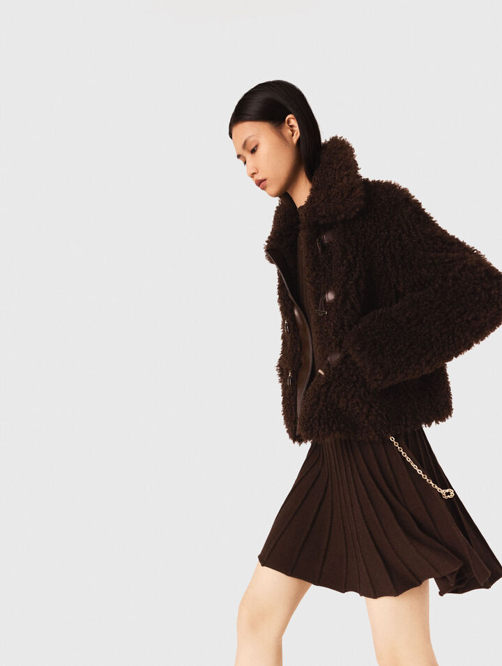 Manteau court à bouclette