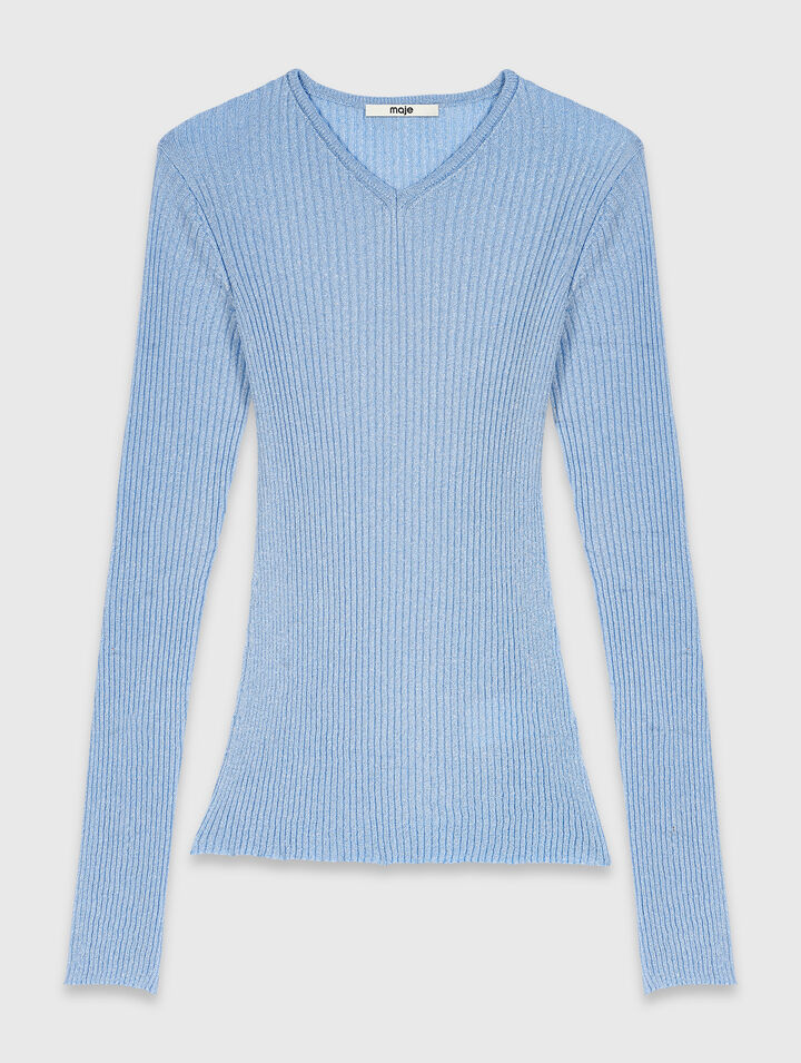 Pull en maille lurex