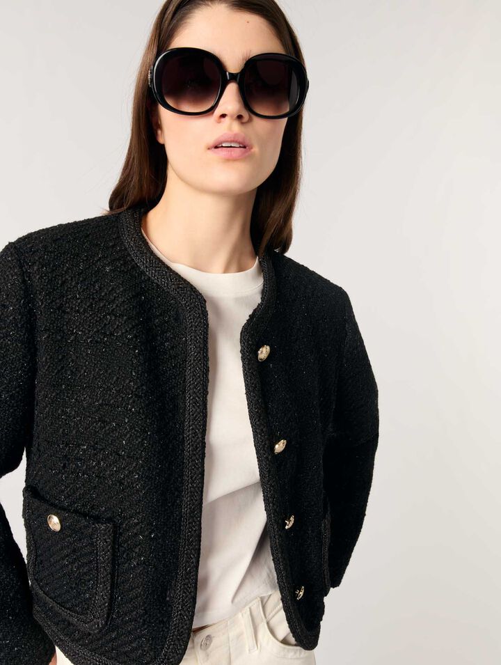 Veste courte en tweed