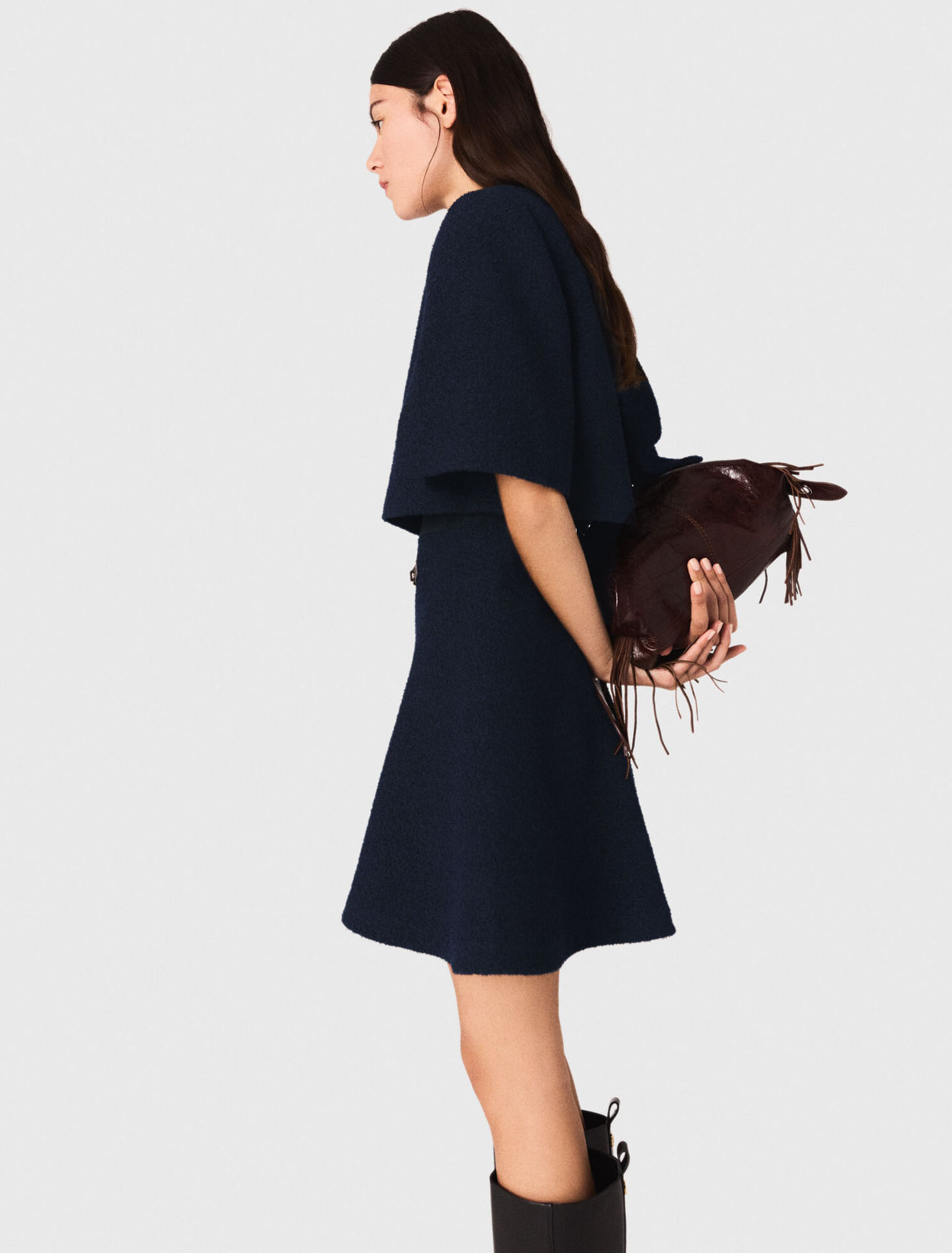 Robe 2en1 en tweed
