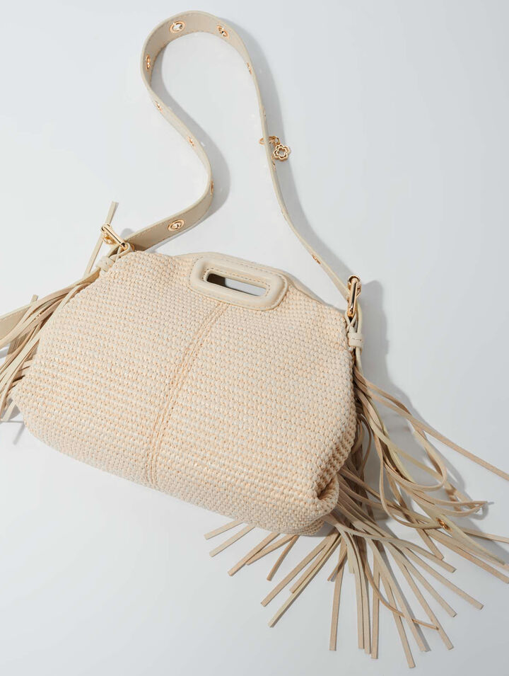 Sac Miss M Mini effet raphia