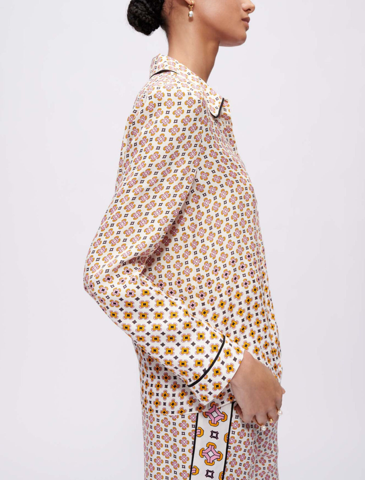 Chemise en viscose imprimée