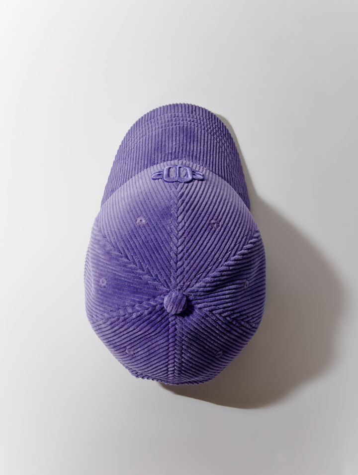 Casquette en velours