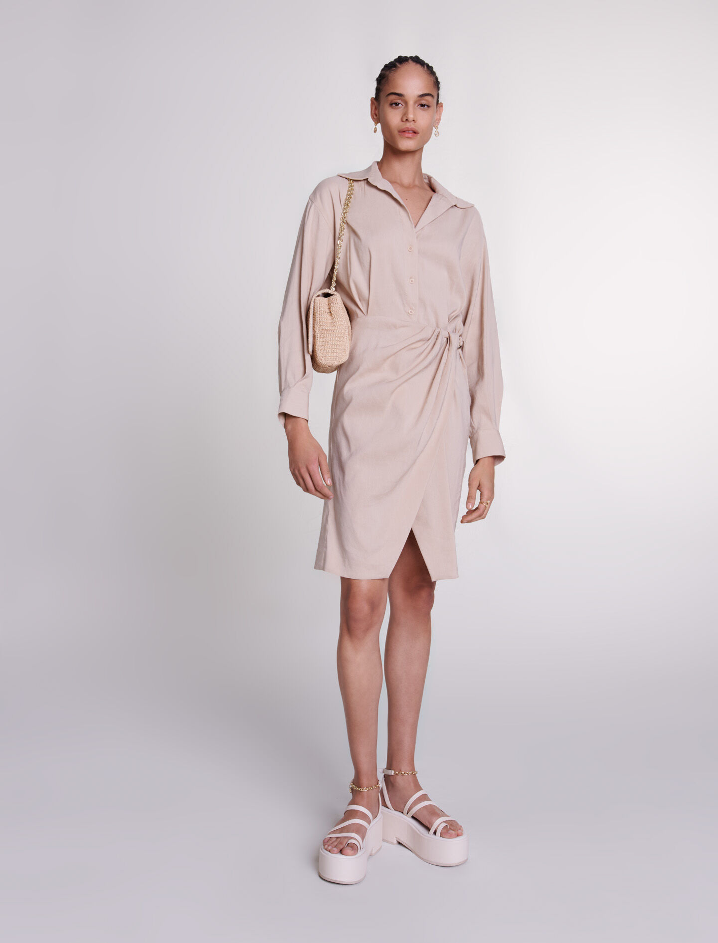 Robe midi en lin