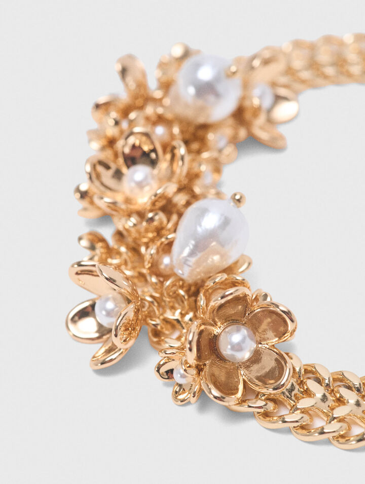 Bracelet asym&eacute;trique &agrave; large chaine