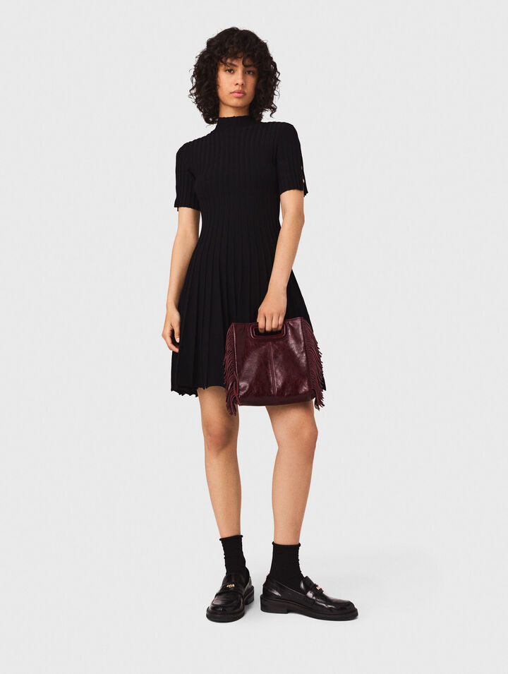 Robe courte en maille