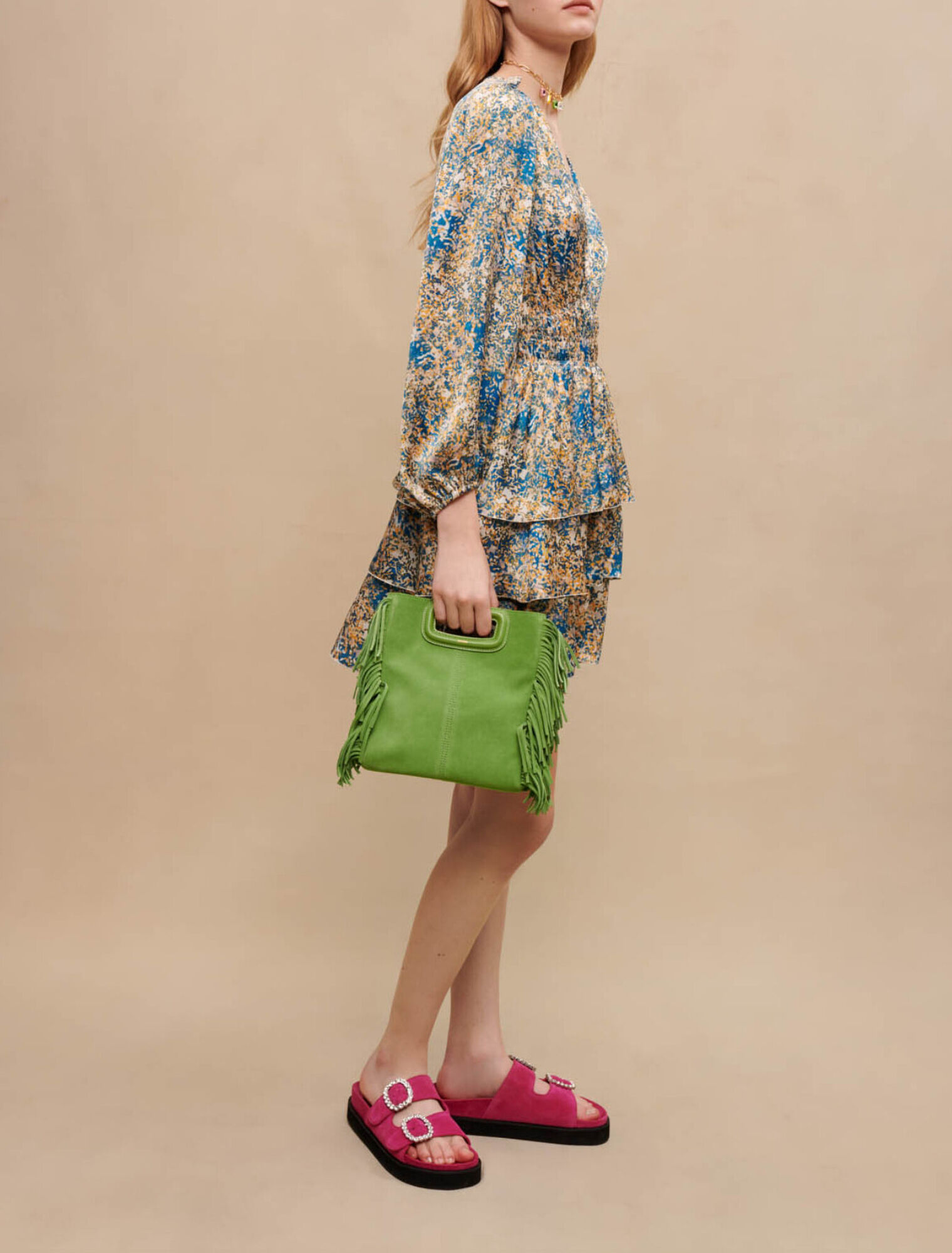 Robe courte imprimé abstrait