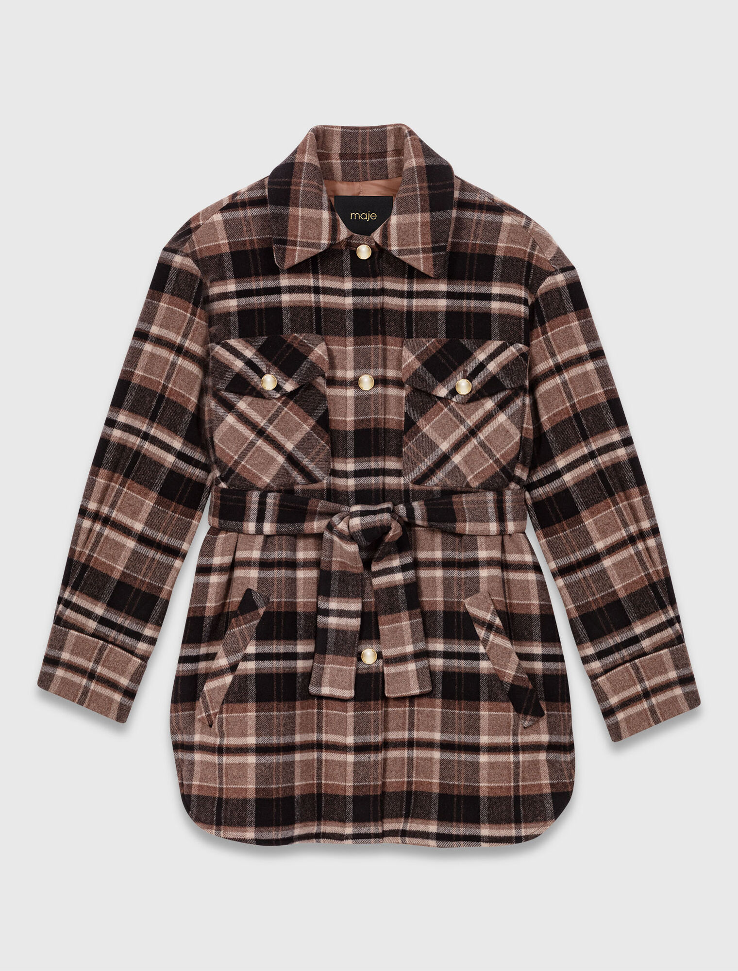 Manteau à carreaux