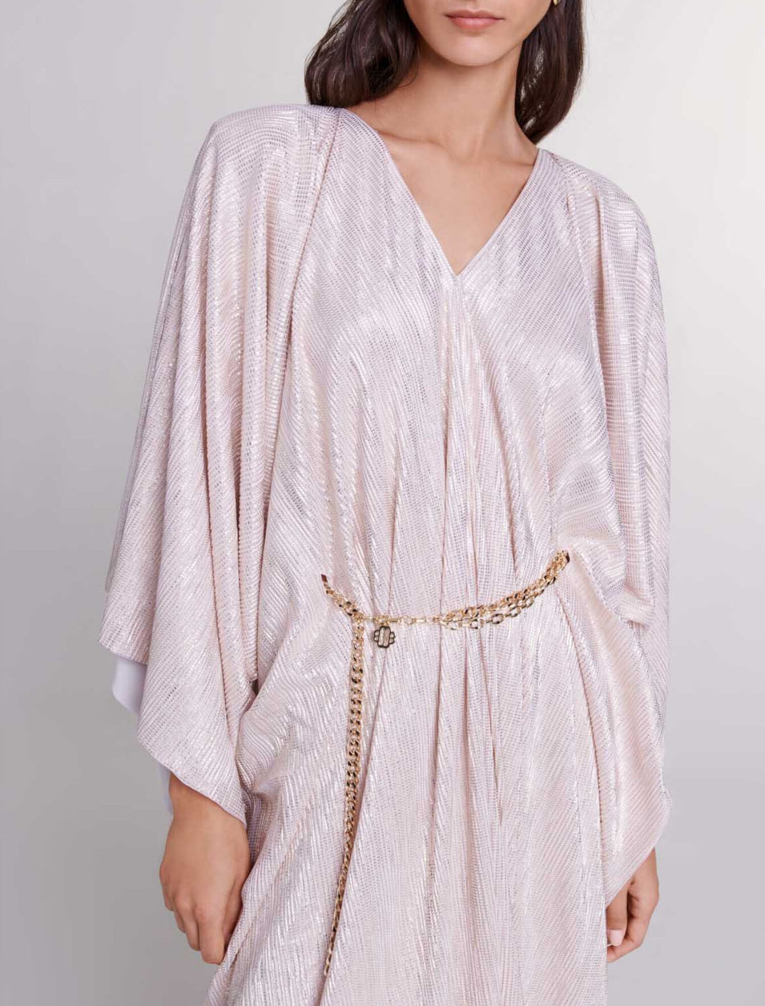 Robe longue à ceinture