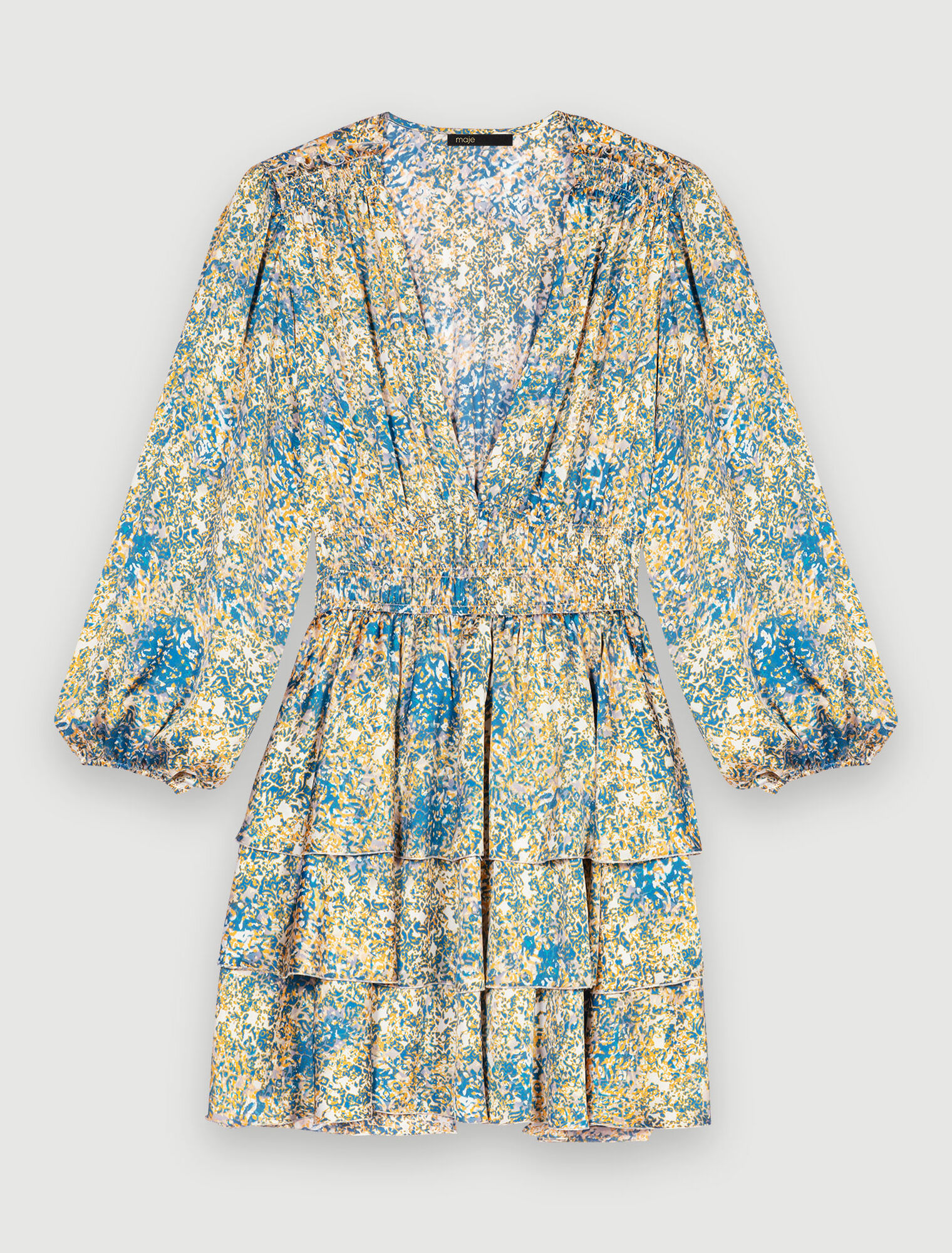 Robe courte imprimé abstrait