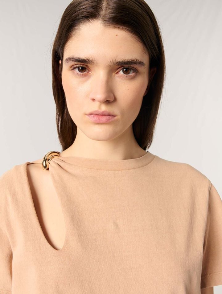 Tee-shirt avec détail bijou