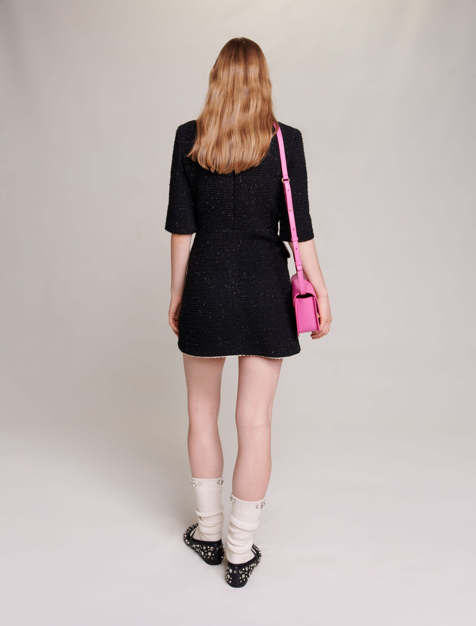 Robe courte en tweed