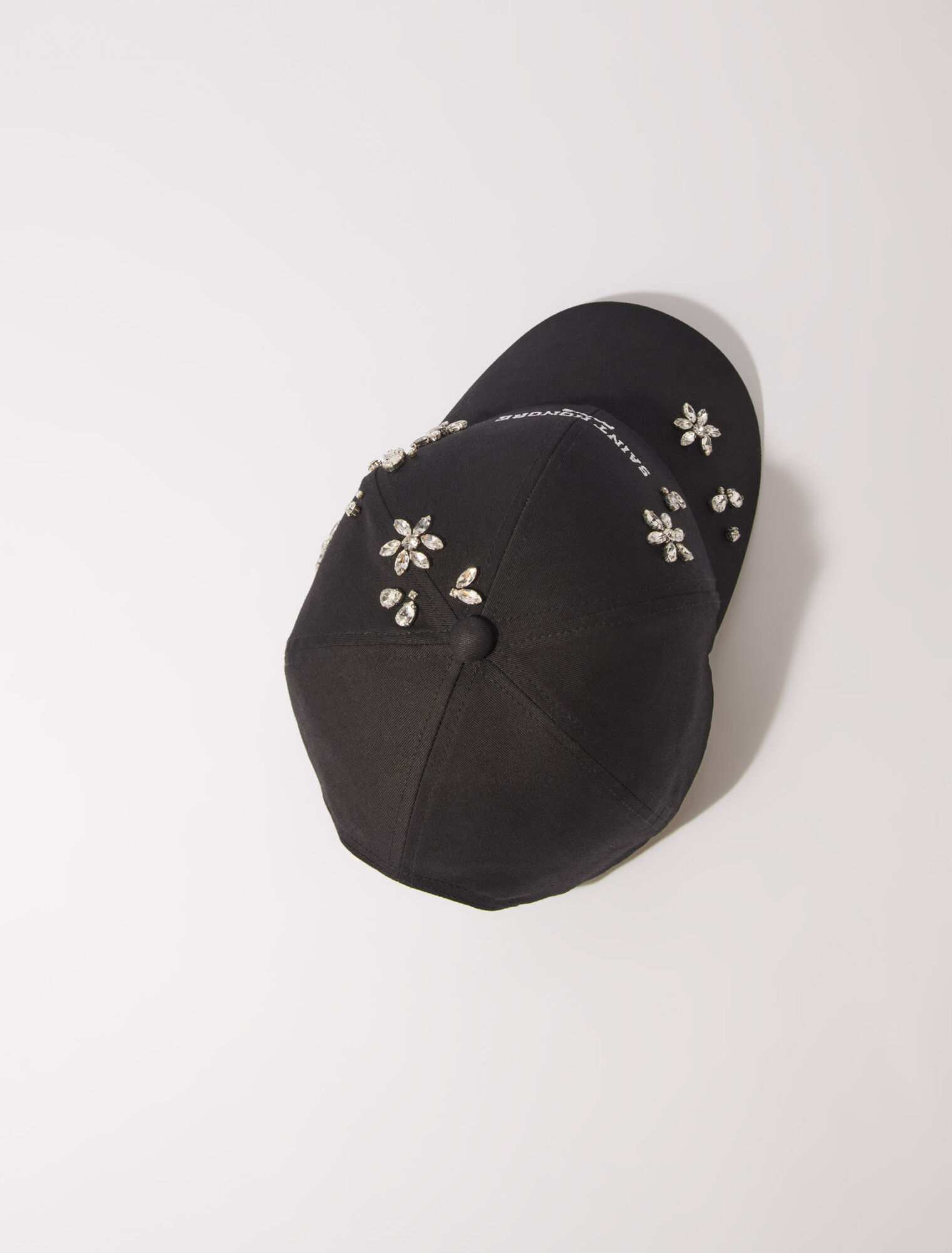 Casquette en coton et strass