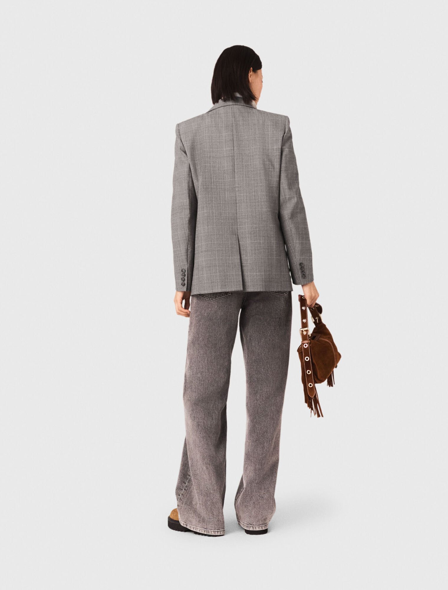 Jean large &agrave; ceinture maillons