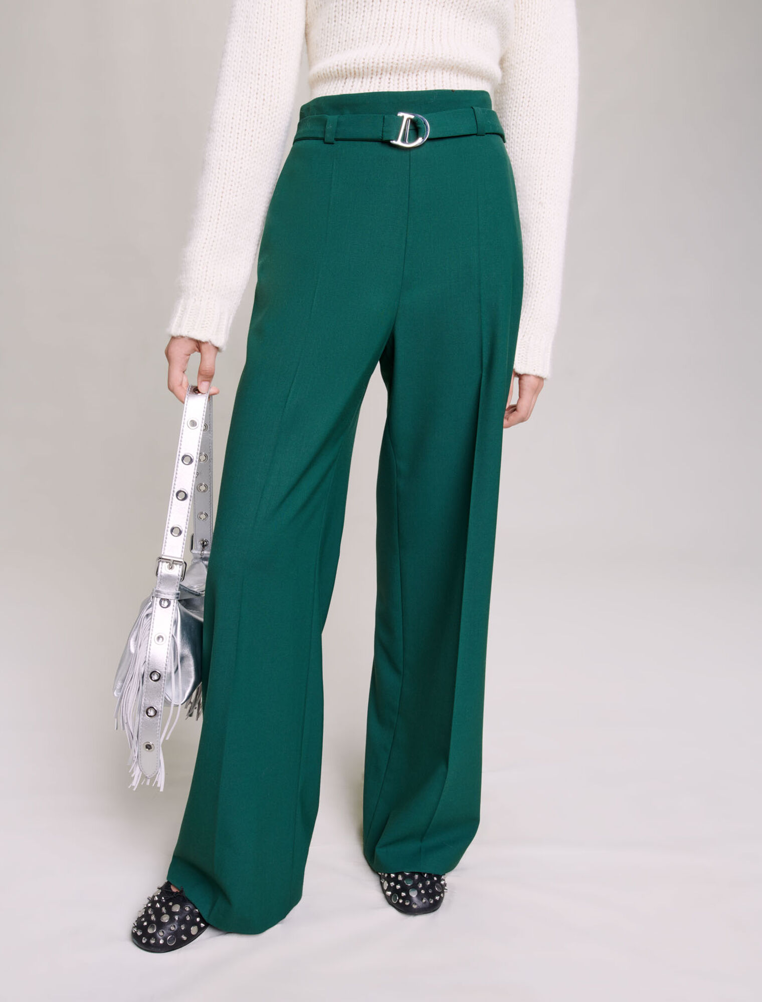 Pantalon de tailleur large