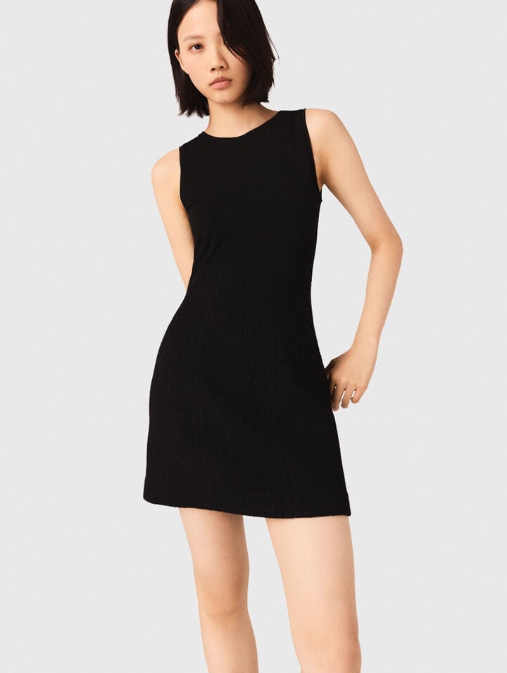 Robe 2 en 1 en tweed 