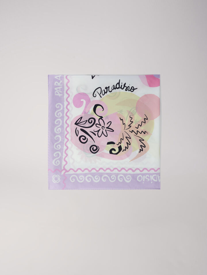 Foulard en soie Paradisio