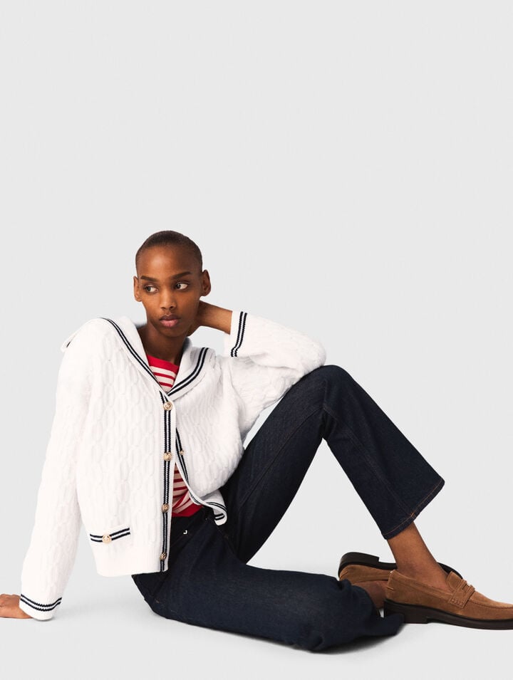 Jean denim &agrave; poches