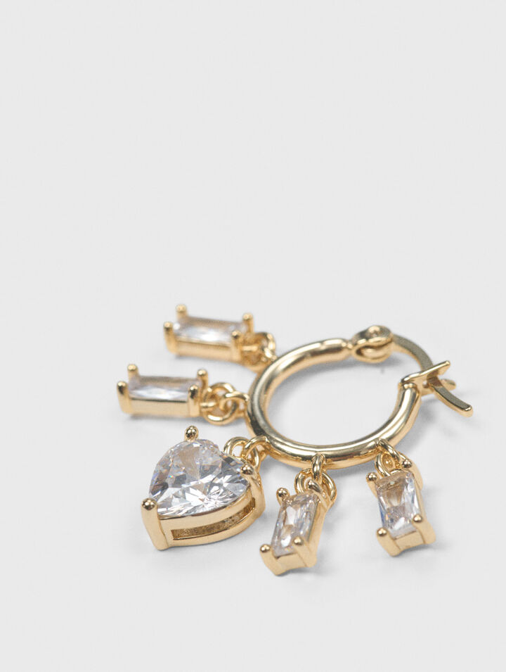 Cr&eacute;oles dor&eacute;es &agrave; bijoux strass&eacute;s