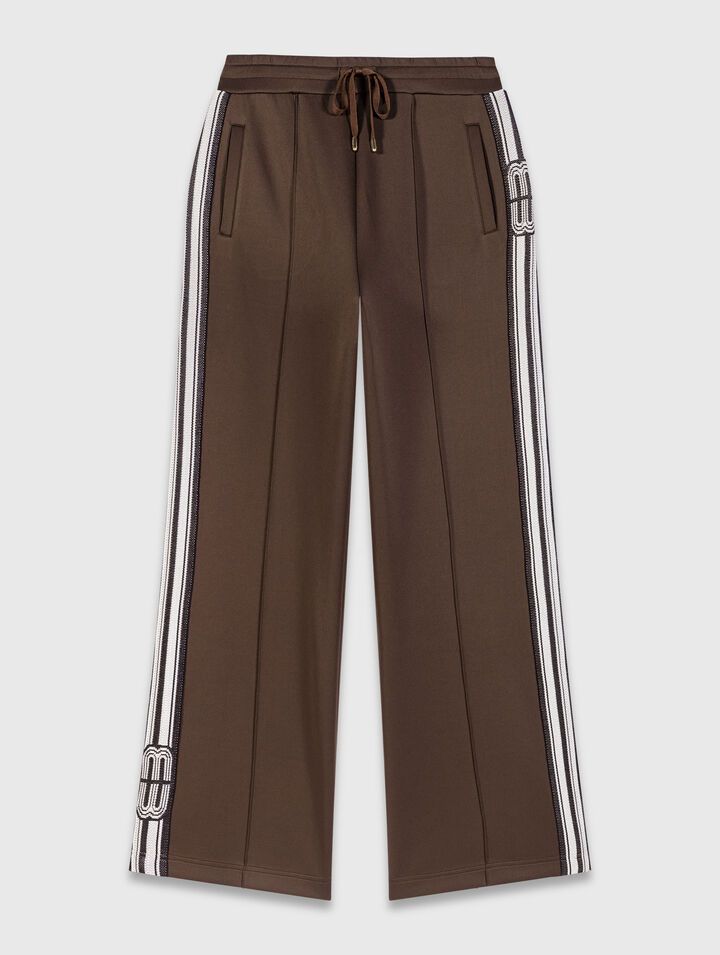 Pantalon avec bandes droites