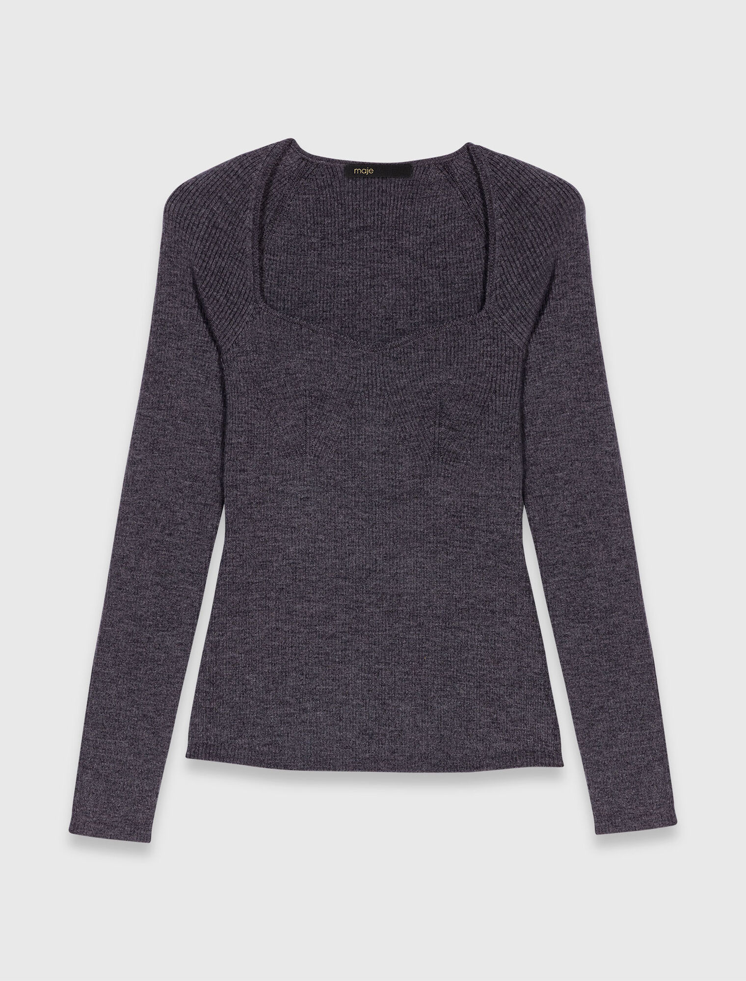 Pull en maille cotelée