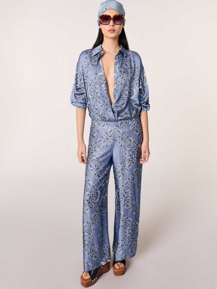 Pantalon fluide imprimé