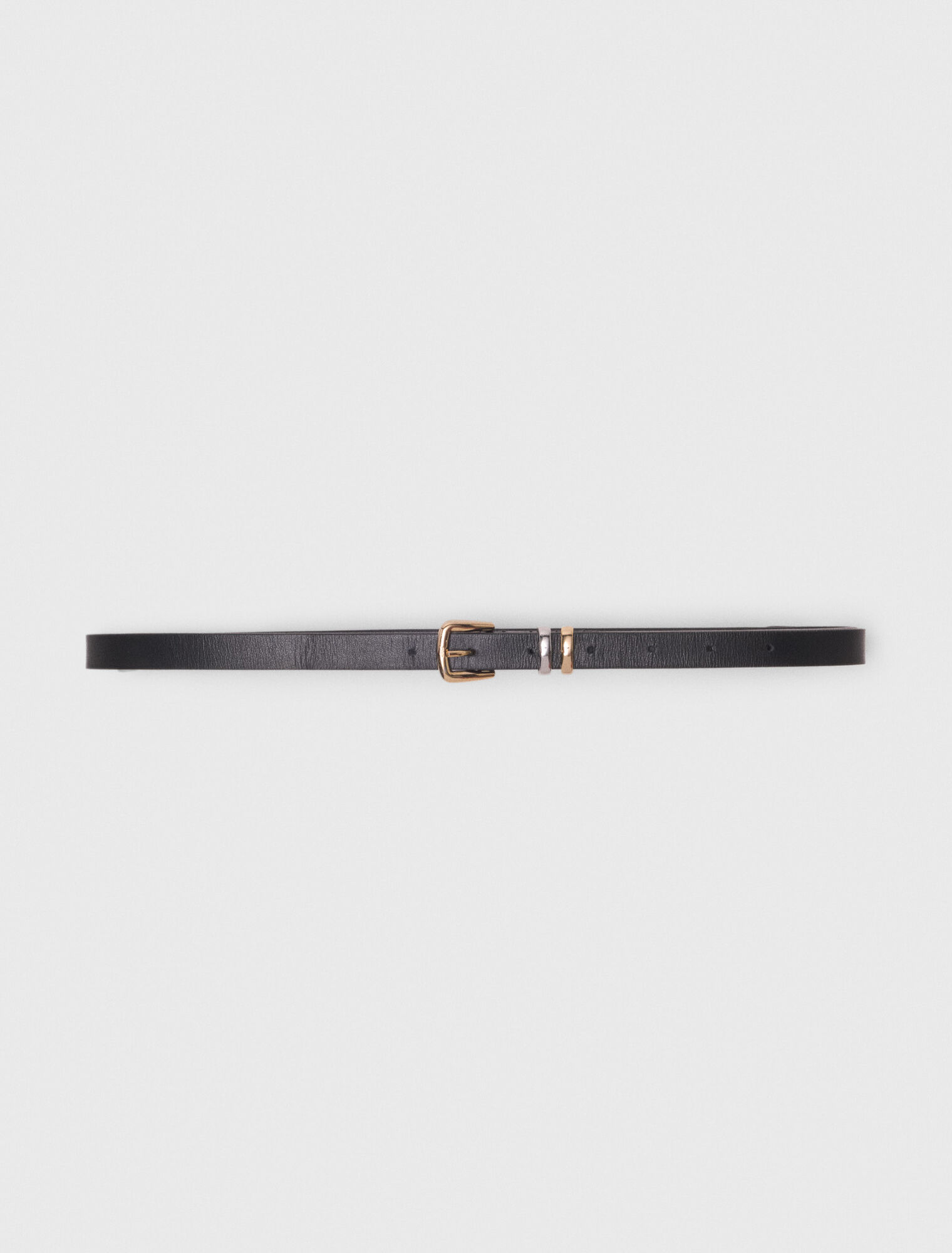 Ceinture fine à boucle carrée
