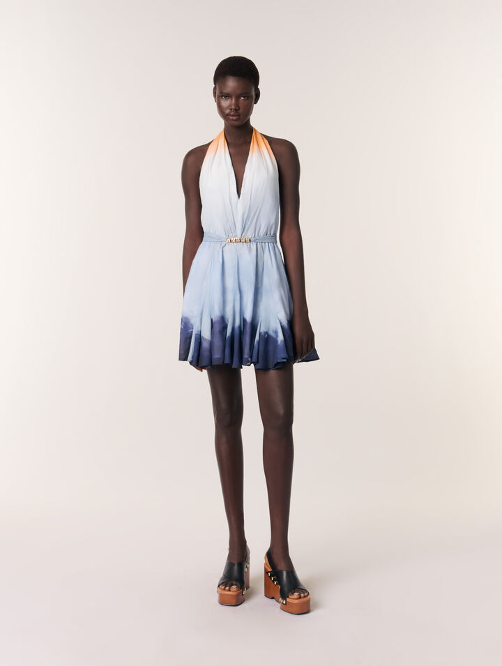 Robe courte tie & dye