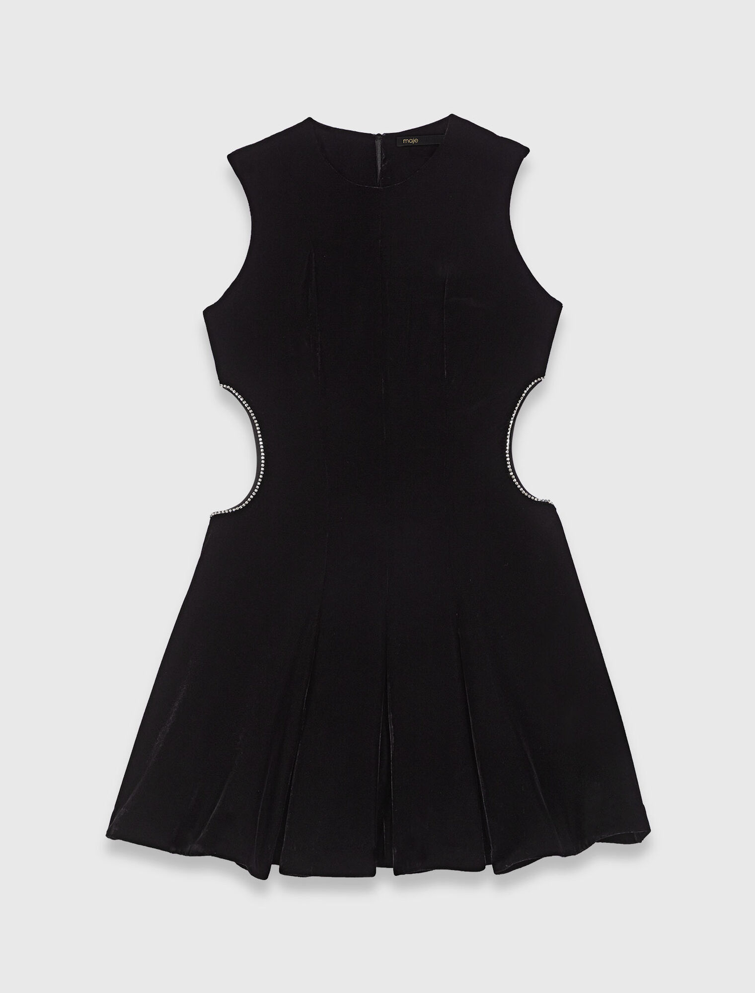 Robe courte en velours