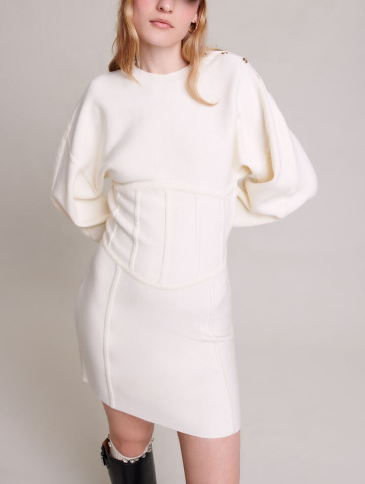 Robe pull effet corset