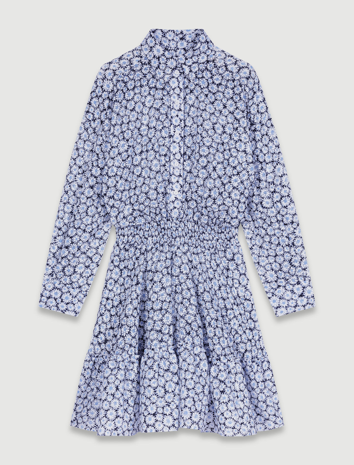 Buy Robe Courte Fleurie ImprimA Marguerite Bleu Maje in Benin discount voucher