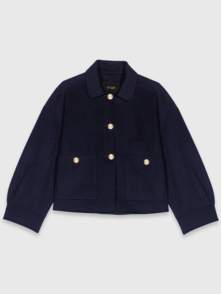 Veste courte en laine